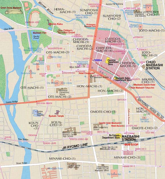 maebashi map
